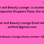 Asili Hair and Beauty Lounge Address, phone number Email Address
