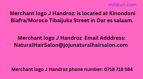 Merchant logo J Handroz Address, phone number Email Address