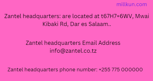 Zantel Headquarters Address
