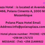 Endereço do Hotel Polana Plaza, Telefone de contacto, E-mail