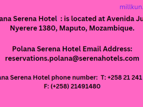 Endereço do Hotel Polana Serena, Telefone de contacto, E-mail