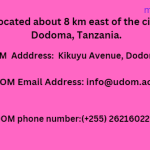 UDOM Location/Address, phone number ,Email Address & Social Networks