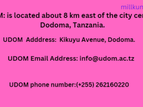 UDOM Location/Address, phone number ,Email Address & Social Networks