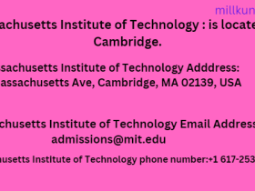 Massachusetts Institute of Technology Location/Address, phone number ,Email Address & Social Networks