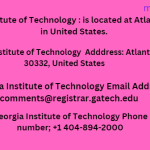 Georgia Institute of Technology phone number