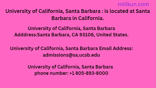 University of California, Santa Barbara phone number