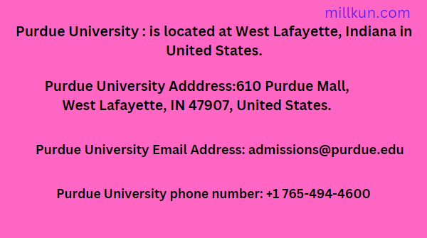 Purdue University phone number