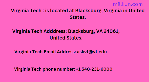 Virginia Tech phone number