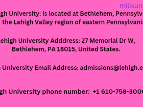 Lehigh University phone number,