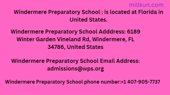 Windermere Preparatory School Contact Details