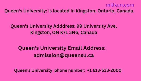 Queen's University Contact ways/methods