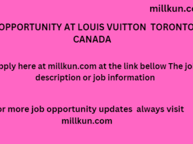 job opportunity Louis Vuitton Toronto