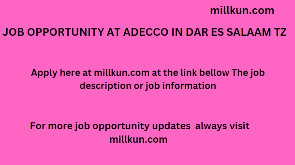 job opportunity at Adecco