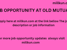 job opportunity at Old Mutual