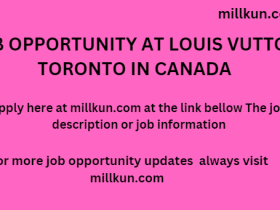 job opportunity at Louis Vuitton