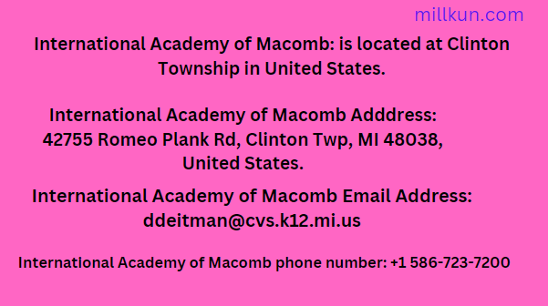 International Academy of Macomb Contact Details