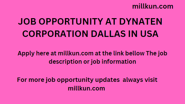 job opportunity at DynaTen Corporation Dallas