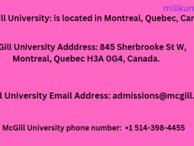 McGill University Contact ways/methods