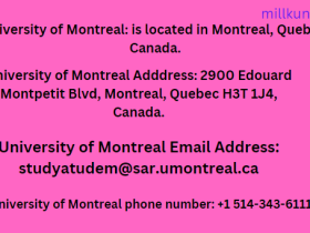 University of Montreal Menghubungi cara/metode