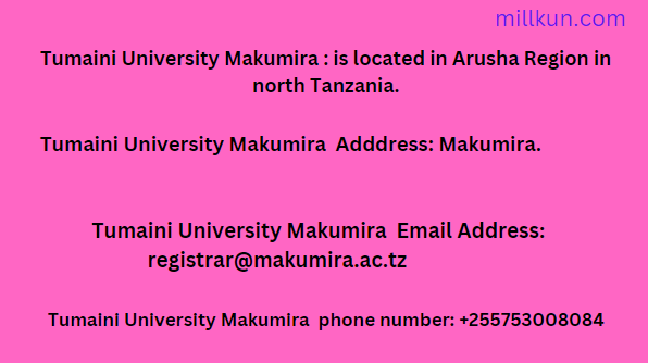 Njia za kuwasiliana na Tumaini University Makumira