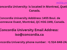 Concordia University Contact ways/methods