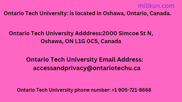 Cara / metode Kontak Universitas Ontario Tech