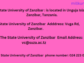 The State University of Zanzibar Contact ways/methods