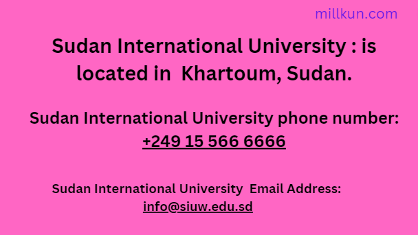 Sudan International University Contact
