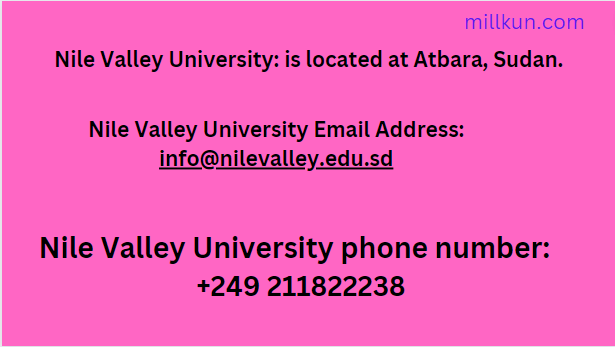 Nile Valley University Contact