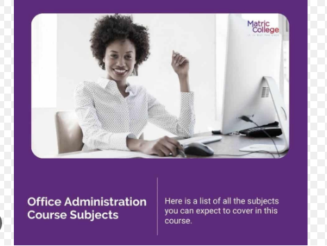 Office admin course fees