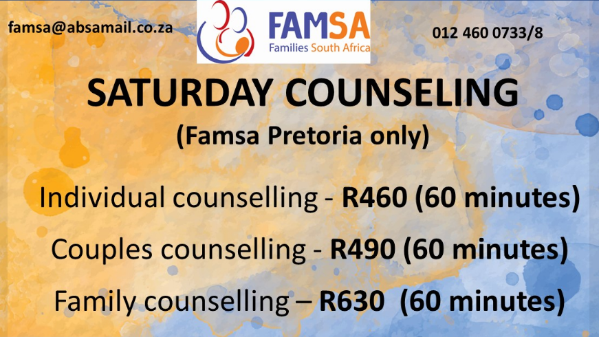 Famsa Counselling Fees